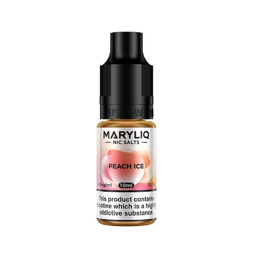 Maryliq by Elf Bar | Peach Ice | 10ml Elfbar Lost Mary Nicotine Salts E-Liquid | 10mg / 20mg Nic Salt - IFANCYONE WHOLESALE