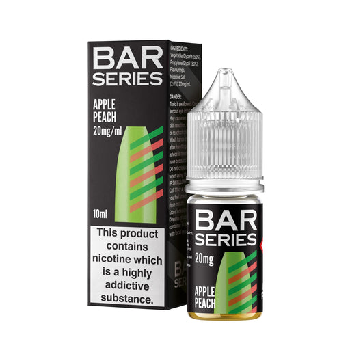 Bar Series |10ml Nicotine Salts | Disposable Flavour E-Liquids | APPLE PEACH - IFANCYONE WHOLESALE