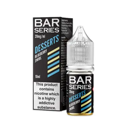 Bar Series |10ml Nicotine Salts | Disposable Flavour E-Liquids  | BLUEBERRY SWIRL - IFANCYONE WHOLESALE