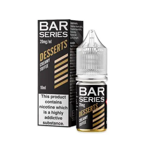 Bar Series |10ml Nicotine Salts | Disposable Flavour E-Liquids  | CREAMY TOFFEE - IFANCYONE WHOLESALE