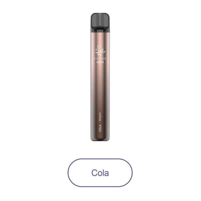 Elfbar | Elf Bar V2 600 Puff Disposable E-Cigarette Nic Salts Kit | V2 - NEW QUAQ MESH COIL | 20mg Nicotine Salt | Various Flavours - IFANCYONE WHOLESALE