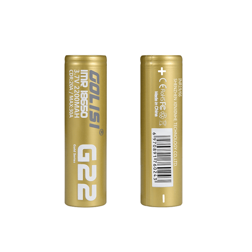 Golisi | G22 Batteries | 2200mAh | 20A | 18650 | Pack of 2 - IFANCYONE WHOLESALE