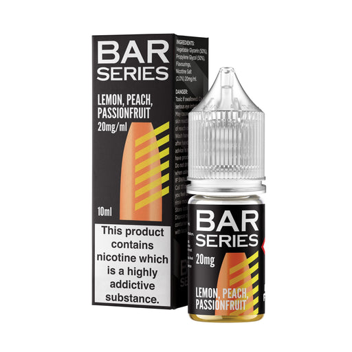 Bar Series |10ml Nicotine Salts | Disposable Flavour E-Liquids  | LEMON PEACH PASSION FRUIT - IFANCYONE WHOLESALE