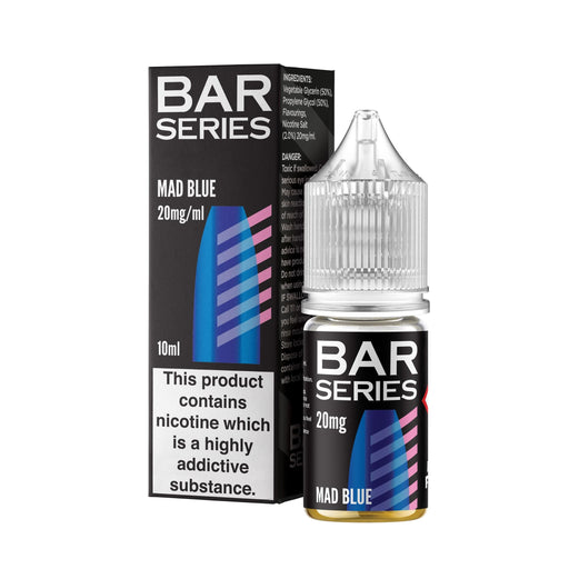 Bar Series |10ml Nicotine Salts | Disposable Flavour E-Liquids  | MAD BLUE - IFANCYONE WHOLESALE