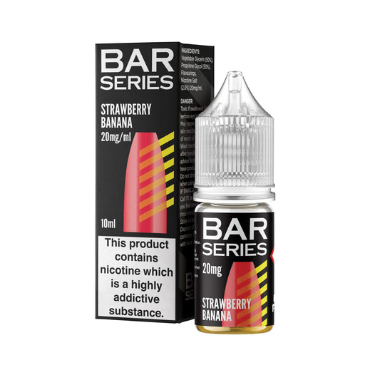 Bar Series |10ml Nicotine Salts | Disposable Flavour E-Liquids  |  STRAWBERRY BANANA - IFANCYONE WHOLESALE