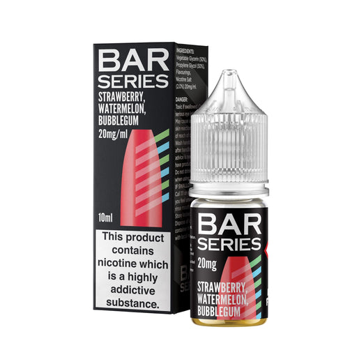 Bar Series |10ml Nicotine Salts | Disposable Flavour E-Liquids  |  STRAWBERRY WATERMELON BUBBLEGUM - IFANCYONE WHOLESALE