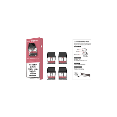 Vaporesso | XROS Series Replacement Pods | 2ml | 0.8 Ohm Mesh | Pack of 4 - IFANCYONE WHOLESALE