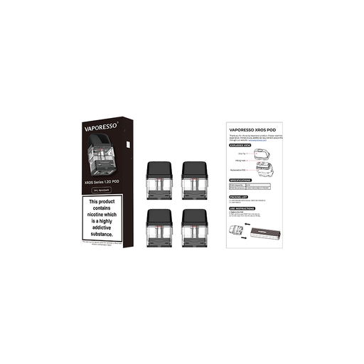 Vaporesso | XROS Series Replacement Pods | 2ml | 1.2 Ohm Mesh | Pack of 4 - IFANCYONE WHOLESALE