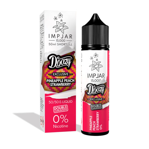 Imp Jar | Impjar x Doozy Vape Co 15000 | 50ml Shortfill Range | Double Concentrate | 0mg Nicotine | Pineapple Peach Strawberry - IFANCYONE WHOLESALE