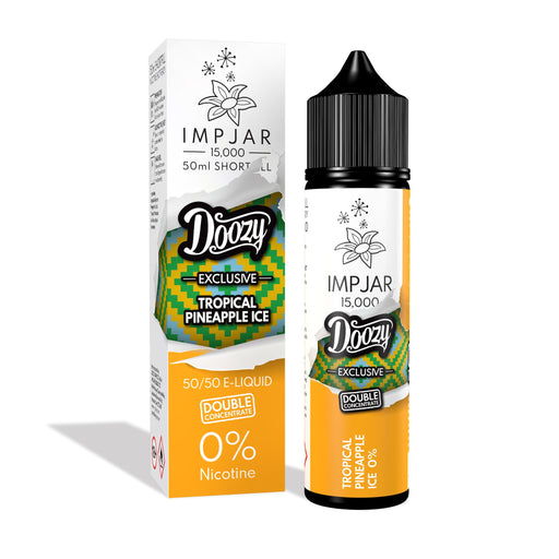 Imp Jar | Impjar x Doozy Vape Co 15000 | 50ml Shortfill Range | Double Concentrate | 0mg Nicotine | Tropical Pineapple Ice - IFANCYONE WHOLESALE