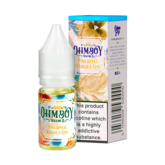 Pineapple Mango & Lime | Ohm Boy | Buy 10ml Vape Juice Online