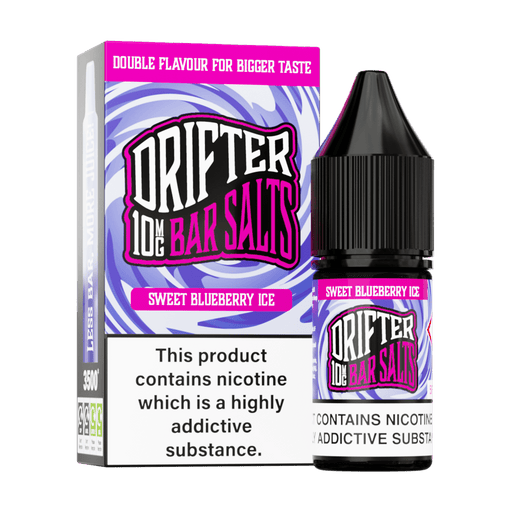 Drifter Bar Salts - Sweet Blueberry Ice 10ml E Liquid Nicotine Salt - IFANCYONE WHOLESALE
