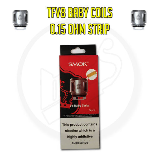 SMOK | TFV8 Baby Coils | 0.15 Ohm Strip | Pack of 5 - IFANCYONE WHOLESALE