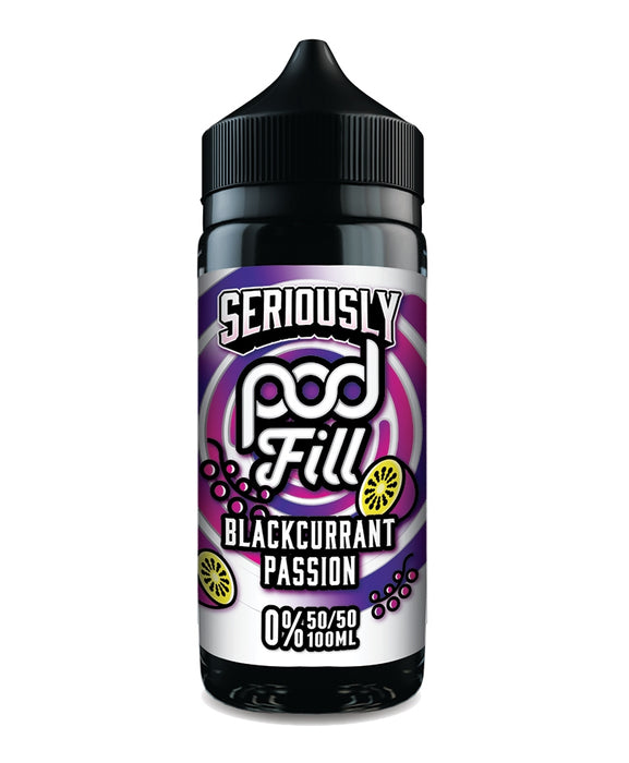 Seriously Pod Fill by Doozy Vape Co | 50/50 VG/PG | Blackcurrant Passion | 100ml Shortfill | 0mg - IFANCYONE WHOLESALE