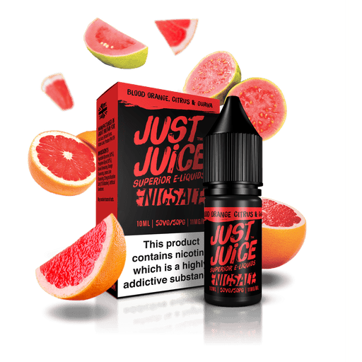 Just Juice Nic Salts | Blood Orange, Citrus & Guava | 10ml Single | 5mg / 11mg / 20mg Nicotine Salt - IFANCYONE WHOLESALE
