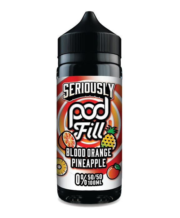 Seriously Pod Fill by Doozy Vape Co | 50/50 VG/PG | Blood Orange Pineapple | 100ml Shortfill | 0mg - IFANCYONE WHOLESALE