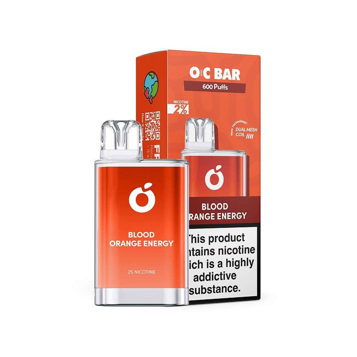 OC Bar Disposable Nicotine Salt Pod Device by Orange County | 20mg Nic Salts | 600 Puffs | Mesh Coil | Various Flavours - IFANCYONE WHOLESALE