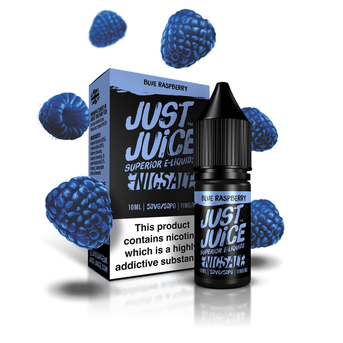 Just Juice Nic Salts | Blue Raspberry | 10ml Single | 5mg / 11mg / 20mg Nicotine Salt - IFANCYONE WHOLESALE