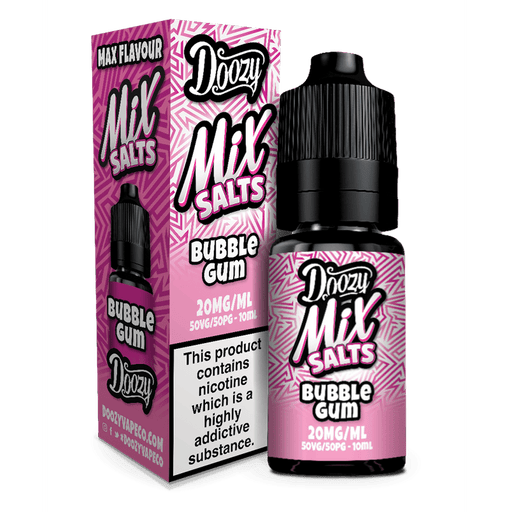 Doozy Vape Co | Mix Salts | Bubblegum | 10ml Single | 10 / 20mg Nicotine Salts - IFANCYONE WHOLESALE