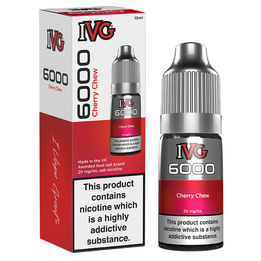 I VG | 6000 Series Nicotine Salt Bar Flavour E-Liquids | Cherry Chew |10mg / 20mg Nic Salts - IFANCYONE WHOLESALE