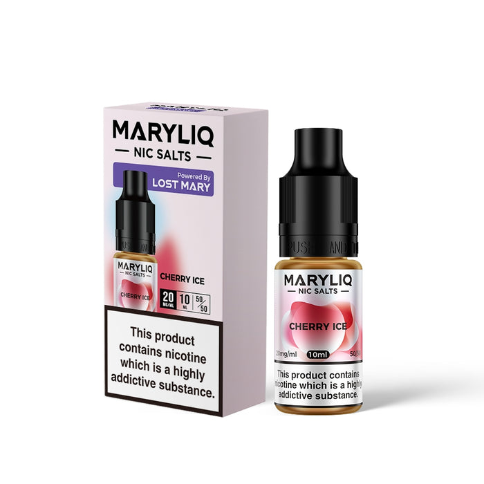 Maryliq by Elf Bar | Cherry Ice | 10ml Elfbar Lost Mary Nicotine Salts E-Liquid | 10mg / 20mg Nic Salt - IFANCYONE WHOLESALE