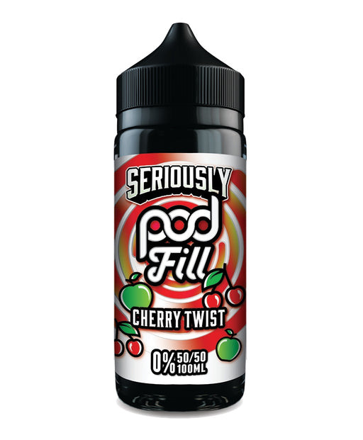 Seriously Pod Fill by Doozy Vape Co | 50/50 VG/PG | Cherry Twist | 100ml Shortfill | 0mg - IFANCYONE WHOLESALE