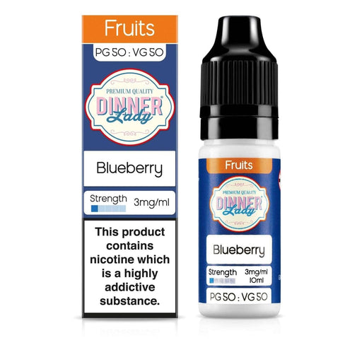 Dinner Lady 50/50 Range | Fruits | Blueberry | 10ml Single | Various Nicotine Strengths - IFANCYONE WHOLESALE