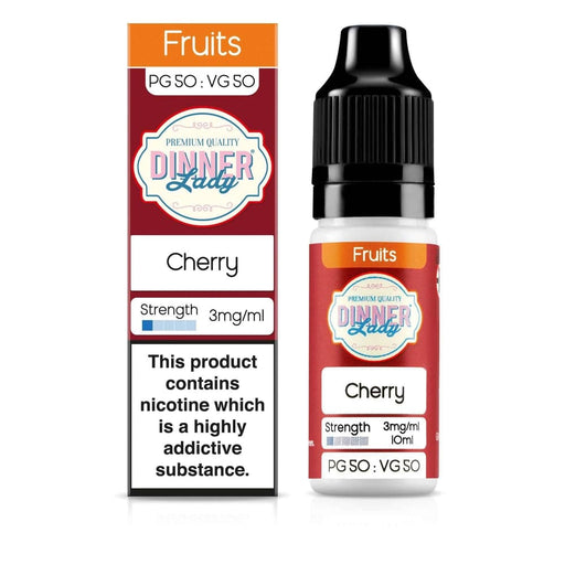 Dinner Lady 50/50 Range | Fruits | Cherry | 10ml Single | Various Nicotine Strengths - IFANCYONE WHOLESALE
