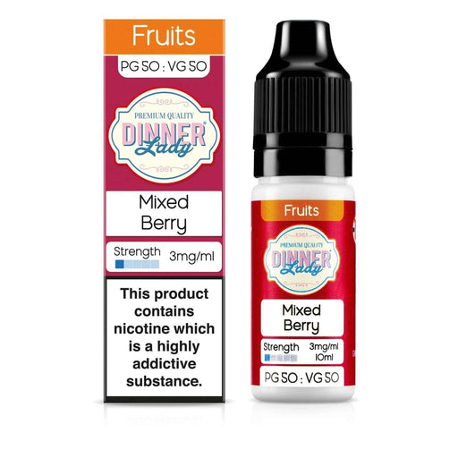Dinner Lady 50/50 Range | Fruits | Mixed Berry | 10ml Single | Various Nicotine Strengths - IFANCYONE WHOLESALE