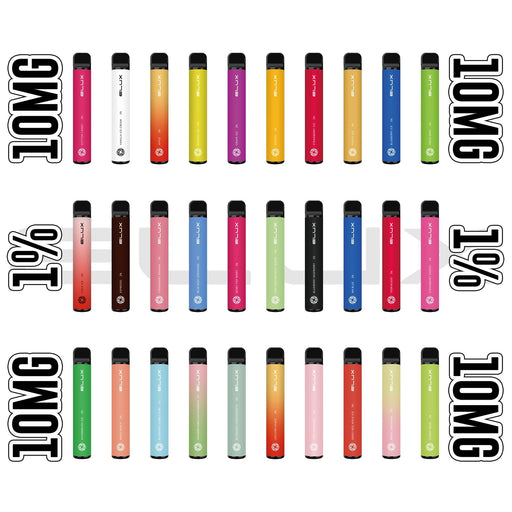 Elux Bar 600 Disposable E-Cigarette Kit | 550mAh / 600 Puffs  - 10mg Nicotine Salts - IFANCYONE WHOLESALE