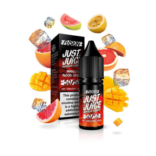 Just Juice 50:50 | FUSIONS Mango & Blood Orange On Ice | 10ml Single | Various Nicotine Strengths - IFANCYONE WHOLESALE