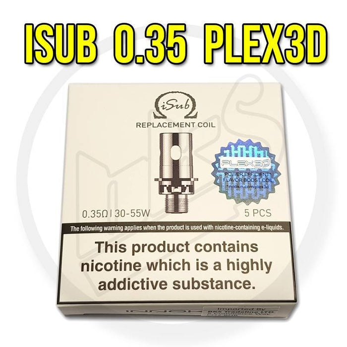 Innokin | iSub Plex 3D Coils | 0.35 Ohm | Pack of 5 - IFANCYONE WHOLESALE
