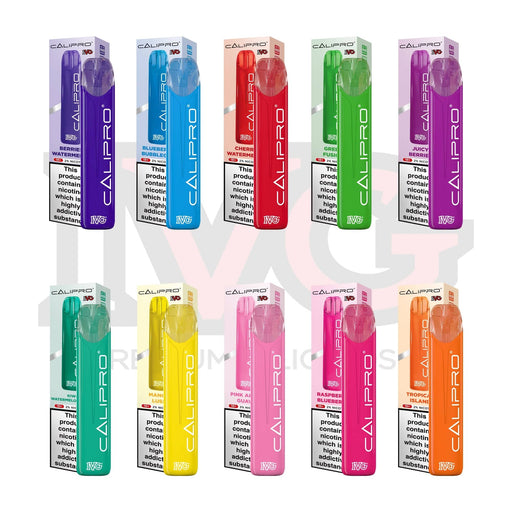 I VG | Calipro Disposable Pod E-Cigarette Kit | Clear Mouthpiece, Mesh Coil | 580mAh / 600 Puffs | Various 20mg IVG Salt Flavours - IFANCYONE WHOLESALE