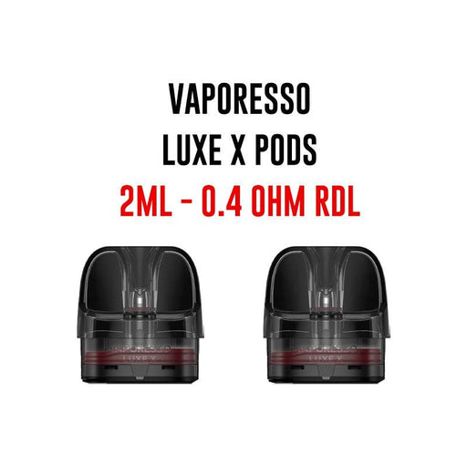 Vaporesso | LUXE X Replacement Pods | Pack of 2 | 2ml | 0.4 Ohm RDL - IFANCYONE WHOLESALE