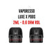 Vaporesso | LUXE X Replacement Pods | Pack of 2 | 2ml | 0.6 Ohm RDL - IFANCYONE WHOLESALE