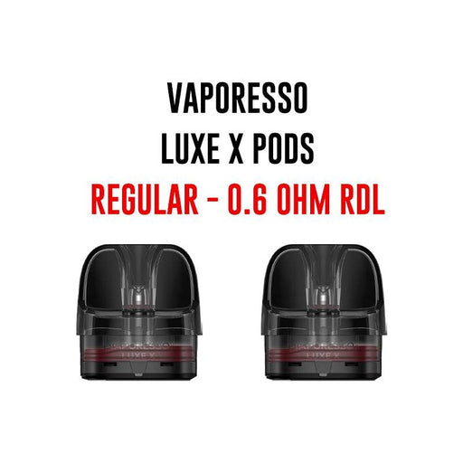 Vaporesso | LUXE X Replacement Pods | Pack of 2 | Regular Version | 0.6 Ohm RDL - IFANCYONE WHOLESALE