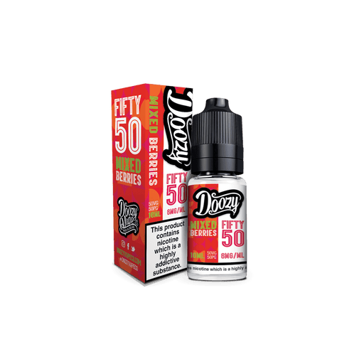 Doozy Vape Co | Fifty 50 TPD Range | 10ml Bottles | MIXED BERRIES | Various Nicotine Strengths - IFANCYONE WHOLESALE