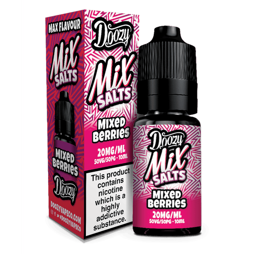 Doozy Vape Co | Mix Salts | Mixed Berries | 10ml Single | 10 / 20mg Nicotine Salts - IFANCYONE WHOLESALE