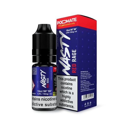Nasty Juice PODMATE | Red Rage | 10ml Pod Mate Nicotine Salt E-Liquid | 10mg / 20mg Nic Salts - IFANCYONE WHOLESALE