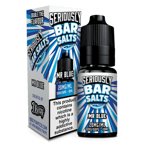 Doozy Vape Co Seriously Bar Salts | 10ml Single Bottles | 10mg / 20mg Nicotine Salt | MR. BLUE - IFANCYONE WHOLESALE