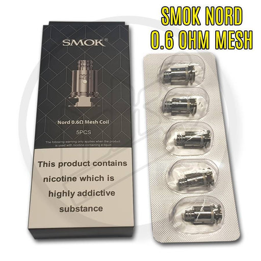 SMOK | Nord Coils | 0.6 Ohm Mesh Coil | Pack of 5 - IFANCYONE WHOLESALE