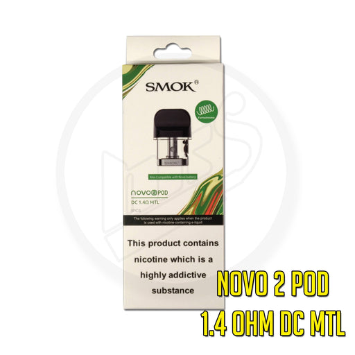 SMOK | Novo 2 / Novo 2S Replacement Pods | 1.4 Ohm Dual Coil MTL | Pack of 3 - IFANCYONE WHOLESALE