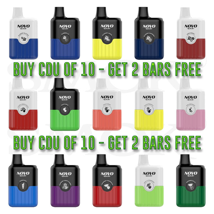 SMOK | Novo Bar B600 Disposable Pod E-Cigarette Kit | 500mAh / 600 Puffs | Mesh Coil | 20mg Nicotine Salts - IFANCYONE WHOLESALE