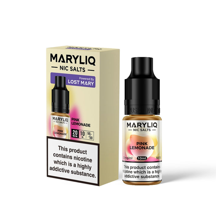 Maryliq by Elf Bar | Pink Lemonade | 10ml Elfbar Lost Mary Nicotine Salts E-Liquid | 10mg / 20mg Nic Salt - IFANCYONE WHOLESALE