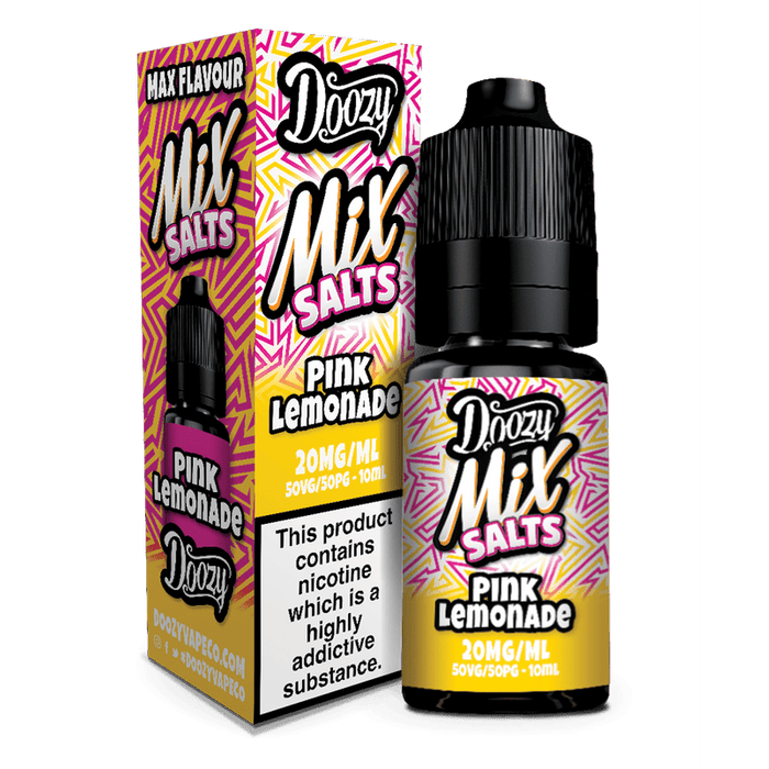 Doozy Vape Co | Mix Salts | Pink Lemonade | 10ml Single | 10 / 20mg Nicotine Salts - IFANCYONE WHOLESALE