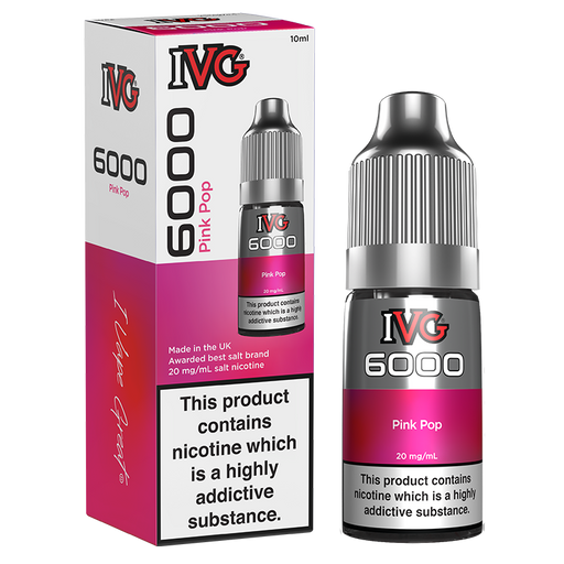 I VG | 6000 Series Nicotine Salt Bar Flavour E-Liquids | Pink Pop | 10mg / 20mg Nic Salts - IFANCYONE WHOLESALE