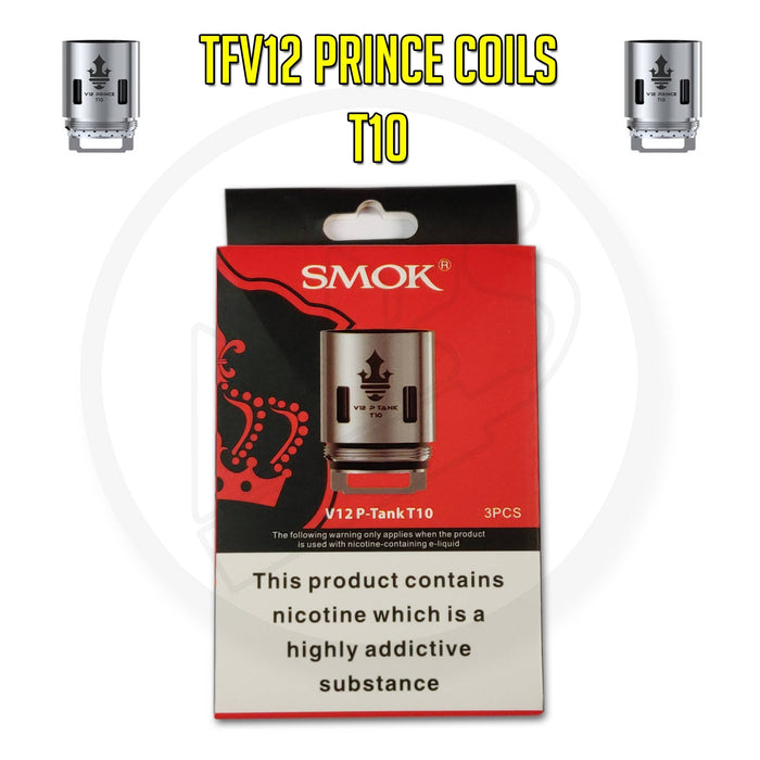 SMOK | TFV12 Prince Coils | 0.12 Ohm T10 | Pack of 3 - IFANCYONE WHOLESALE