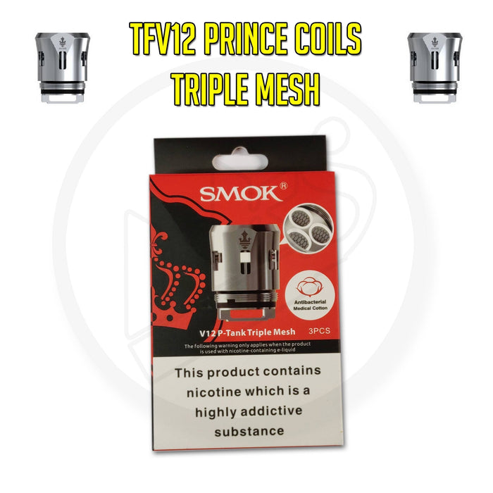SMOK | TFV12 Prince Coils | 0.15 Ohm Triple Mesh | Pack of 3 - IFANCYONE WHOLESALE