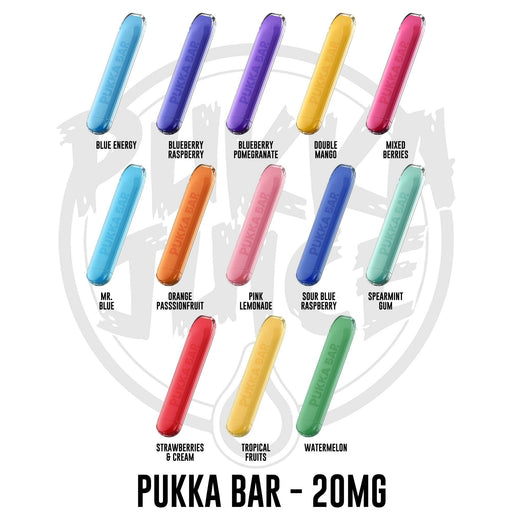 Pukka Juice | Pukka Bar Disposable Pod E-Cigarette Kit | 600 Puffs | 20mg Nicotine Salts | Various Flavours - IFANCYONE WHOLESALE