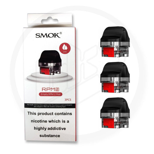 SMOK | RPM 2 / 2S ( RPM2 / RPM2S ) Replacement Empty Pods | RPM 2 VERSION | Pack of 3 - IFANCYONE WHOLESALE